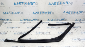 Mitsubishi Outlander 22-26 front left door glass seal, matte black, tear