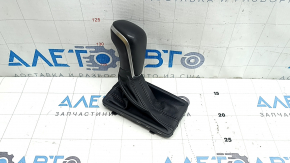 Audi A6 C7 16-18 Restored Black Leather Gear Knob, Scratched