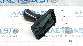 Audi A6 C7 16-18 Restored Black Leather Gear Knob, Scratched