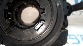 Steering column switches guitar assembly BMW 3 G20 19-22 with a cable for heated steering wheel, melted, covered in soot