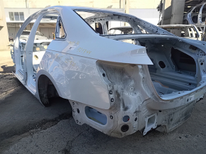 Rear left quarter wing for an Audi A4 B9 17-20 on the body, white, painted 0.2-0.25