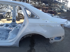 Rear left quarter wing for an Audi A4 B9 17-20 on the body, white, painted 0.2-0.25
