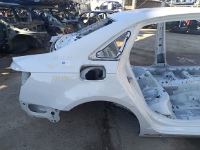 Quarter wing rear right Audi A4 B9 17-25 on the body, white, pokes, painted 0.2-0.3