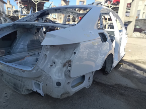 Quarter wing rear right Audi A4 B9 17-25 on the body, white, pokes, painted 0.2-0.3