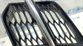 Front bumper grille left Audi A6 C7 16-16 chrome molding