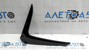 Left front bumper lower grille molding for Lexus UX 19-26 F Sport, gloss black