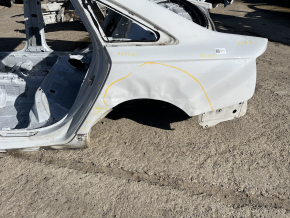 Quarter wing rear left Audi A6 C7 12-18 on the body, white