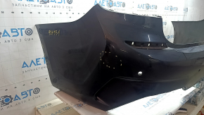 Bare rear bumper for BMW 3 G20 19-22 with parking sensors without PMA, M Sport, black, scratches