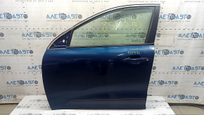 Kia Niro 17-22 keyless front left door assembly, blue C3U, butt, glue on the upper molding