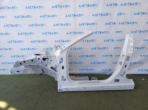 Front left quarter Mercedes GLA 15-20 on the body, white