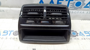 BMW 5 G30 17-20 center console air vent, glossy black with chrome