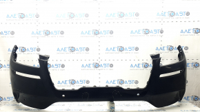 Bare front bumper for a Lincoln Corsair 20-22, without a tow hook, for automatic parking, for 6 parking sensors, black, worn, paint peeling, non-factory holes