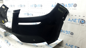 Bare front bumper for a Lincoln Corsair 20-22, without a tow hook, for automatic parking, for 6 parking sensors, black, worn, paint peeling, non-factory holes
