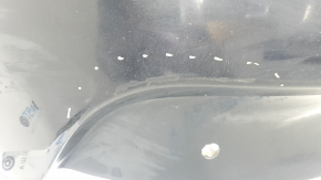 Bare front bumper for a Lincoln Corsair 20-22, without a tow hook, for automatic parking, for 6 parking sensors, black, worn, paint peeling, non-factory holes