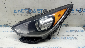 Left front headlight assembly for Kia Niro 17-19 HEV, PHEV, with bracket, halogen, LED DRL, seal peeled off