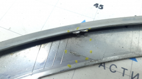 Lincoln Corsair 20-22 chrome front bumper center molding, cracked, broken fasteners