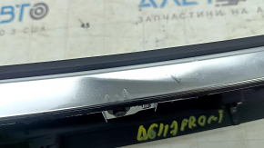 Audi A6 C7 12-18 upper central dashboard trim, black and chrome