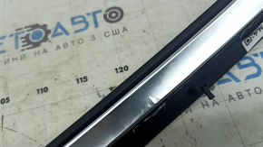 Audi A6 C7 12-18 upper central dashboard trim, black and chrome