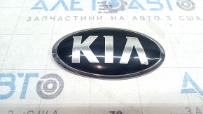 KIA emblem badge on the front bumper of the Kia Niro 17-22, scratches, blistered paint