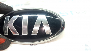 KIA emblem badge on the front bumper of the Kia Niro 17-22, scratches, blistered paint