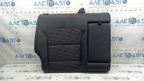 Rear seat backrest, 2nd row, right, Kia Niro 17-22 HEV, PHEV, combined gray, fabric, with belt and armrest, for cleaning
