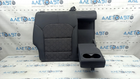 Rear seat backrest, 2nd row, right, Kia Niro 17-22 HEV, PHEV, combined gray, fabric, with belt and armrest, for cleaning