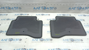 Set of fabric floor mats for the Kia Niro 17-22 HEV, PHEV, black