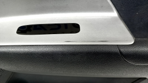 Kia Niro 17-22 front right door panel, black, gray insert, rubber armrest, scratches, worn