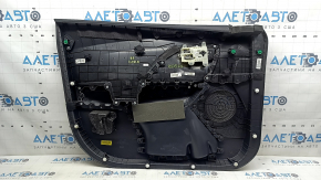 Kia Niro 17-22 front right door panel, black, gray insert, rubber armrest, scratches, worn