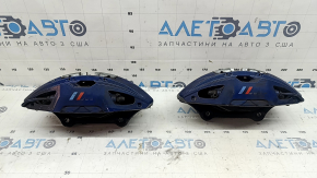 BMW 3 Series G20 19-23 Front Brake Calipers Set, Blue, M-Sport
