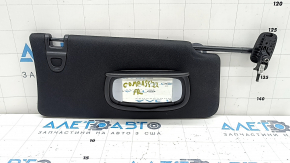 Right visor for Jeep Compass 19-26, black, without backlight and hook