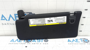 Right visor for Jeep Compass 19-26, black, without backlight and hook