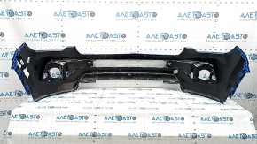Jeep Compass 22-26 front bumper, bare upper part, without parking sensors, halogen fog lights, blue