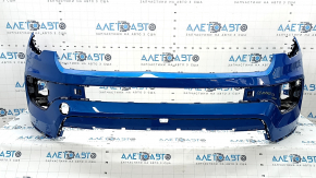 Jeep Compass 22-26 front bumper, bare upper part, without parking sensors, halogen fog lights, blue