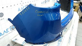 Jeep Compass 22-26 rear bumper, bare upper part, without parking sensors, blue PBJ, scratches
