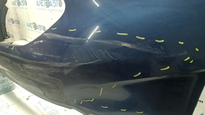 Kia Niro 17-19 HEV front bumper, PHEV without parking sensors, blue, torn, pinched, scratches, broken mount