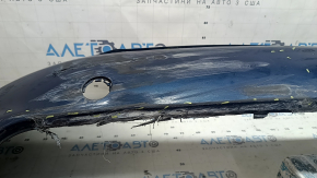 Kia Niro 17-19 HEV front bumper, PHEV without parking sensors, blue, torn, pinched, scratches, broken mount