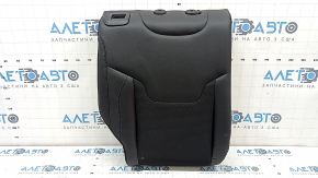 Right rear seat back, 2nd row, Jeep Compass 22-26, leather + fabric, black, white and black stitching, wrinkled