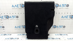 Right rear seat back, 2nd row, Jeep Compass 22-26, leather + fabric, black, white and black stitching, wrinkled