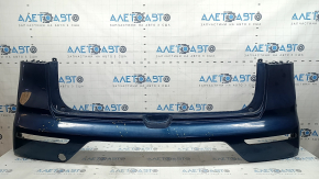 Kia Niro 17-19 HEV rear bumper, PHEV without parking sensors, blue, broken mountings