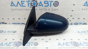 Left side mirror assembly for Kia Niro 17-22, 3 pins, black, chips, glue on glass