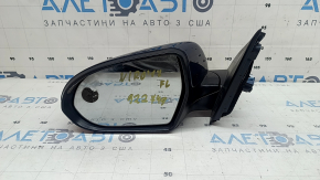 Left side mirror assembly for Kia Niro 17-22, 3 pins, black, chips, glue on glass