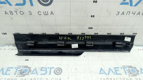 Inner door sill trim, front left, BMW X3 F25 11-17, black, scratches
