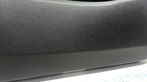 Front left door panel assembly for BMW X3 F25 11-17, black leather, black leather armrest, black leather insert, gray molding, scratches