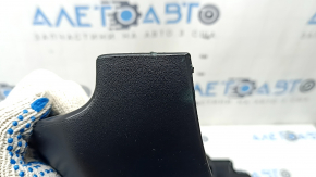 Right side passenger seat trim for Lincoln Corsair 20-26, black, plastic has turned white, and is worn.