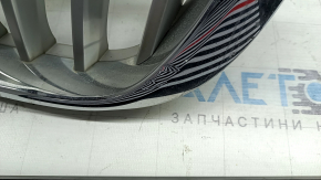 Left BMW X3 F25 15-17 radiator grille, chrome, cracked, chrome defect
