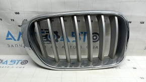 Right radiator grill BMW X3 F25 15-17 nostril, chrome, cracked