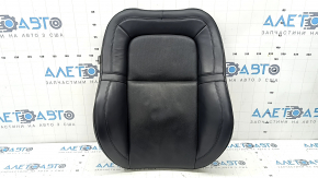 Lincoln Corsair 20-26 passenger seat back upholstery, black leather, perforated, heated, ventilated, scratches