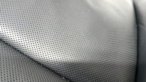 Lincoln Corsair 20-26 passenger seat back upholstery, black leather, perforated, heated, ventilated, scratches