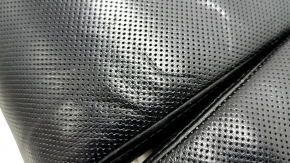 Lincoln Corsair 20-22 driver's seat cushion cover, black leather, perforated, heated, ventilated, dented, cracked